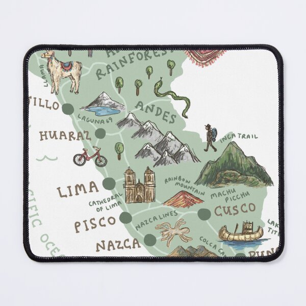 Item preview, Map of Peru designed and sold by Those Pencil Shavings.