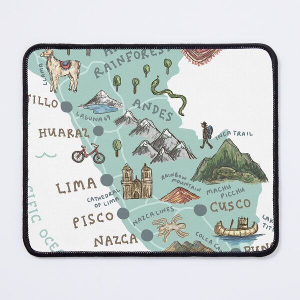 Item preview, Map of Peru designed and sold by Those Pencil Shavings.