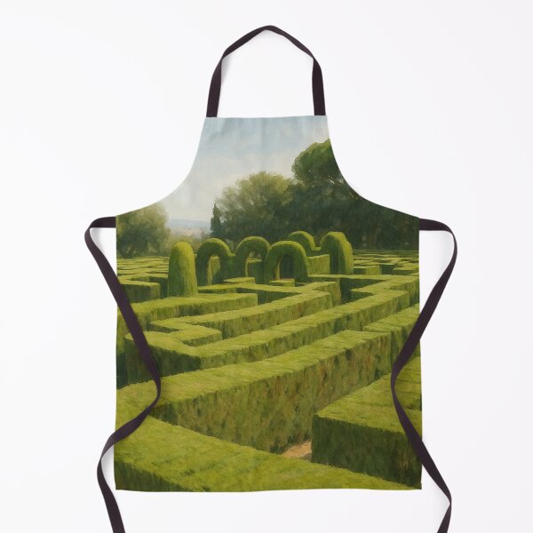 Item preview, Watercolor of the Horta Labyrinth in Barcelona designed and sold by Miradas del Mundo.