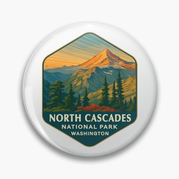Item preview, North Cascades National Park Retro Sticker designed and sold by Ismeal Von.