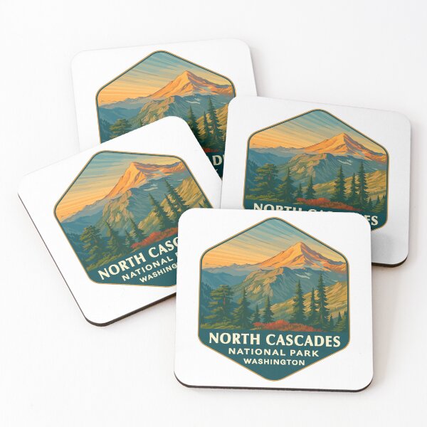 Item preview, North Cascades National Park Retro Sticker designed and sold by Ismeal Von.