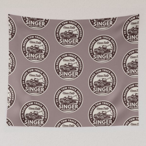 Item preview, Singer Auto Salvage Yard designed and sold by OctagonGlasses.