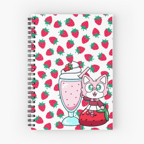 Item preview, Strawberry Mewshake w/ Strawberry Pattern designed and sold by TVict101.