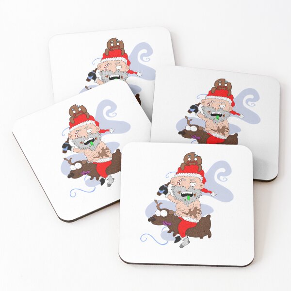 Item preview, Santa’s Drunken Nighttime Flight – Funny Christmas Cartoon designed and sold by KasanteDark.