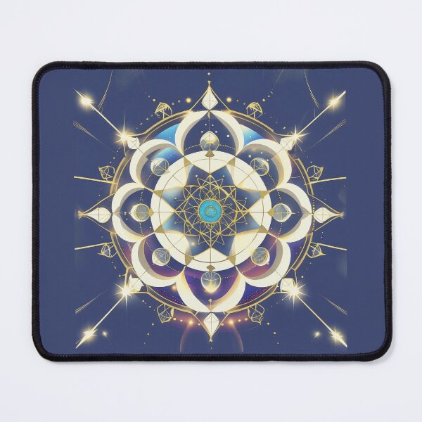 Item preview, Celestial Harmony Mandala – The Divine Blueprint of Light designed and sold by ArtivaNest.