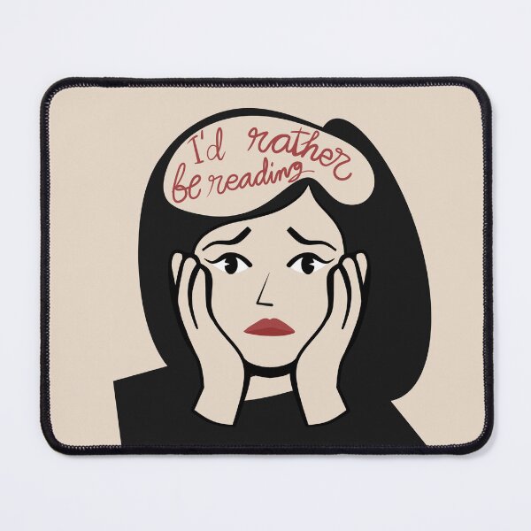 Item preview, I'd Rather Be Reading designed and sold by ellealsopaints.