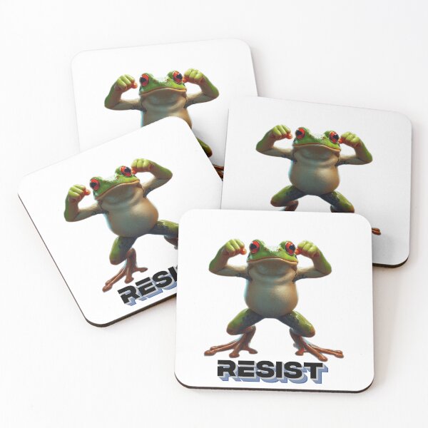 Item preview, Strong resist frog designed and sold by VixonVerse.