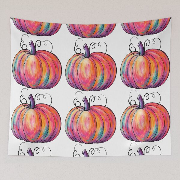 Item preview, Colorful Artistic Pumpkin Autumn Illustration designed and sold by ArtfulWeave.