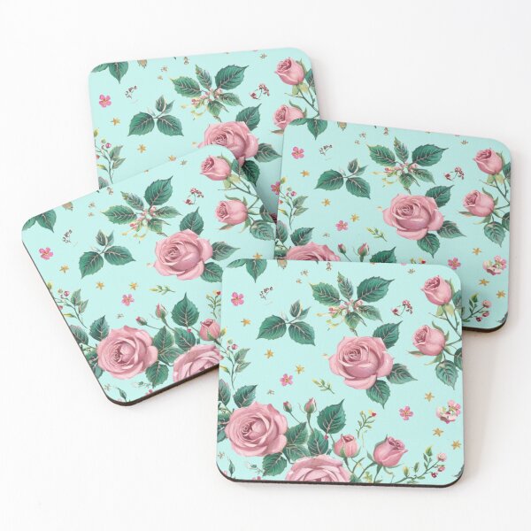 Item preview, Vintage style pink roses designed and sold by Nice-patterns.