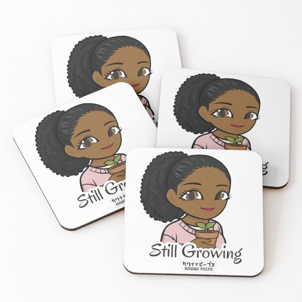 Item preview, Peaceful Kawaii "Still Growing" Design – Soft Girl Aesthetic & Mindful Self Care Art designed and sold by P-L-Sardines.