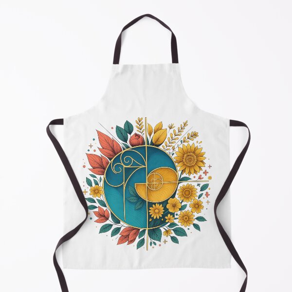 Item preview, Golden Ratio Floral Geometry Art Design designed and sold by ArtfulWeave.