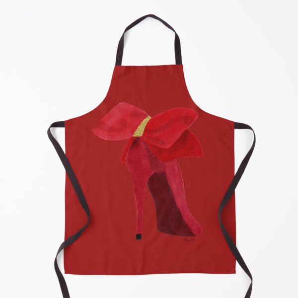 Aperçu de l'œuvre Une chaussure de créateur à talon aiguille rouge unique pour femme avec un nœud créée et vendue par Hillary Holt.