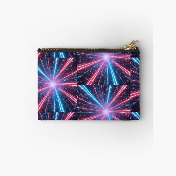 Item preview, Electric Blue And Vibrant Pink Light Cosmic Intense Neon Hyperspace Tunnel Design designed and sold by PatternsPalette.
