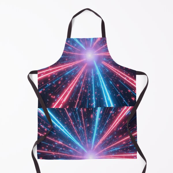 Item preview, Electric Blue And Vibrant Pink Light Cosmic Intense Neon Hyperspace Tunnel Design designed and sold by PatternsPalette.