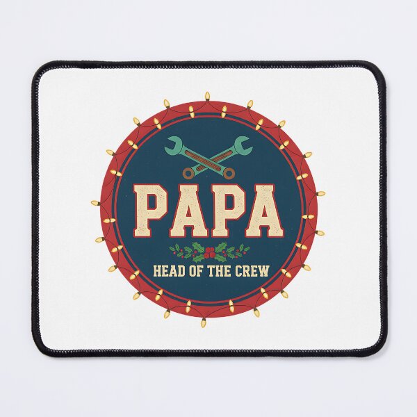 Item preview, Papa Head of the Crew Christmas Design designed and sold by Silent Watch Threads..