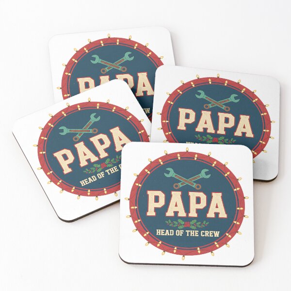 Item preview, Papa Head of the Crew Christmas Design designed and sold by Silent Watch Threads..