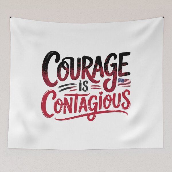 Item preview, Courage is Contagious - NO KINGs designed and sold by BakeryDozen.