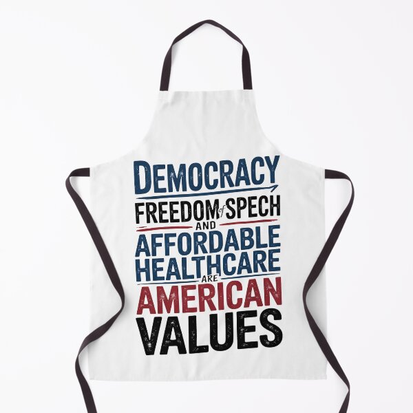 Item preview, Democracy FreedomOfSpeech and Affordable HealthCare Are American Values - NO KINGs designed and sold by BakeryDozen.