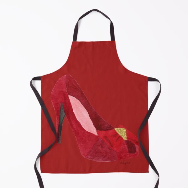 Aperçu de l'œuvre Une chaussure de créateur à talon aiguille rouge unique pour femme avec un nœud créée et vendue par Hillary Holt.