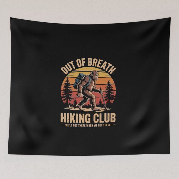 Item preview, Out of Breath Hiking Society Club Outdoor Walk Groups  designed and sold by EllinoKlemo.