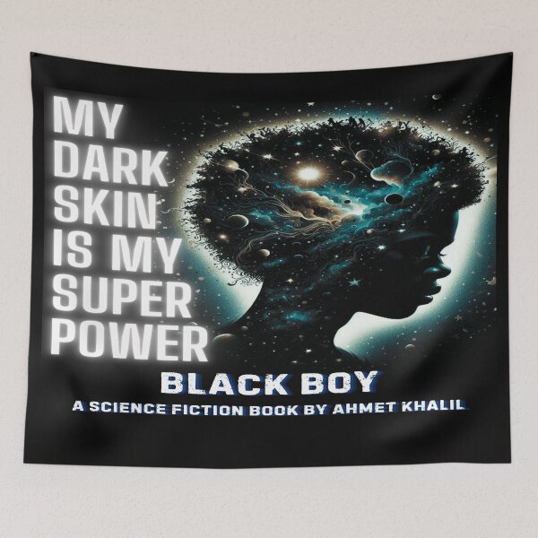 Item preview, Black Boy by Ahmet Khalil - Dark Skin Super Power designed and sold by Hiero Media Store.