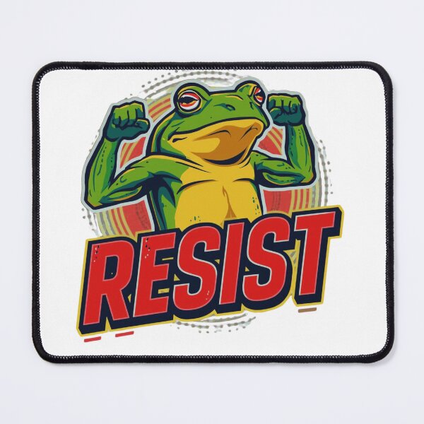 Item preview, Portland Frog Protest RESIST Funny Rebellion designed and sold by MirelaSorescu.