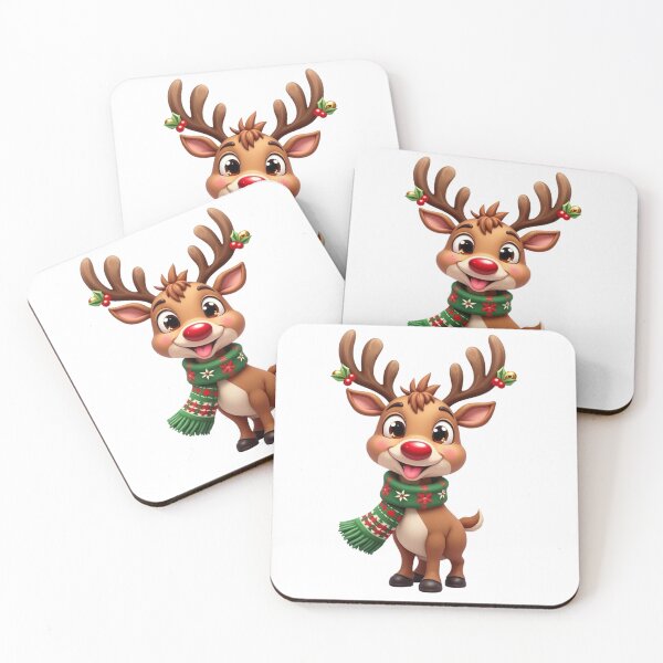 Artikelvorschau, Reindeer with Festive Scarf entworfen und verkauft von HorizonStores.