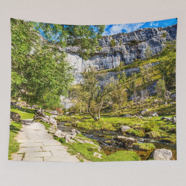 Item preview, Scenic Trail by Limestone Cliffs At Malham Cove, Yorkshire, UK designed and sold by Paul Thompson Photography.