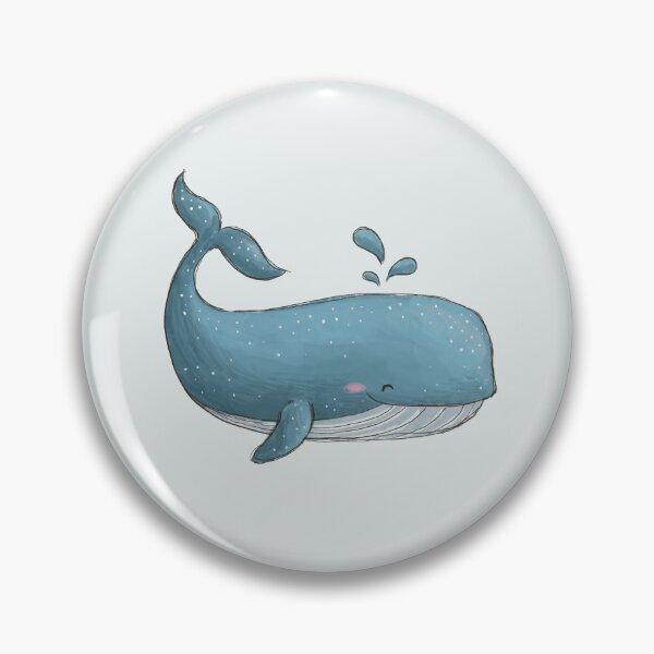 Item preview, Cute Happy Whale designed and sold by Those Pencil Shavings.
