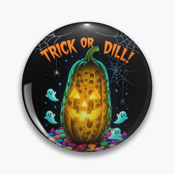 Item preview, Halloween Pumpkin Pickle with Ghosts and Candy designed and sold by moonmymuse7.