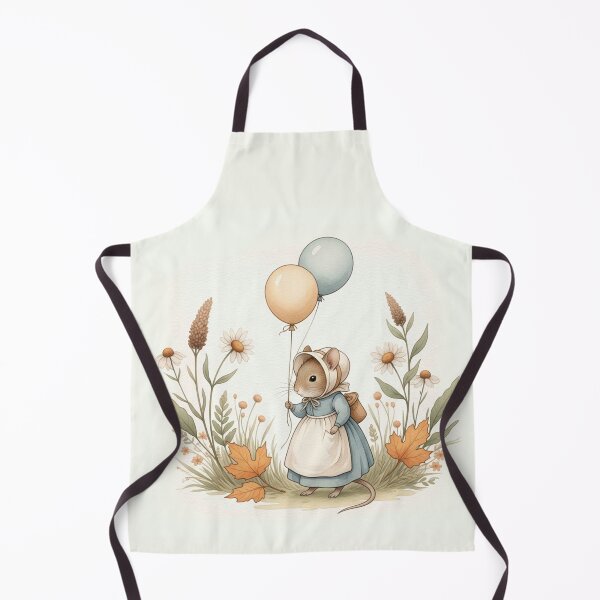 Item preview, Mice and Balloons | Autumn Cottagecore Illustration designed and sold by Pasteltone.