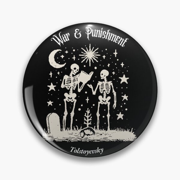 Item preview, "War and Punishment" – Skeletons in a Graveyard Reading Tolstoyevskiy designed and sold by Russian101.