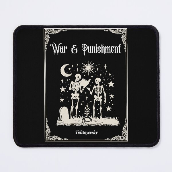 Item preview, "War and Punishment" – Skeletons in a Graveyard Reading Tolstoyevskiy designed and sold by Russian101.