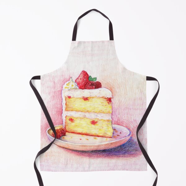 Item preview, Strawberry Cake Drawing designed and sold by LushLinesStudio.