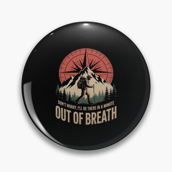 Item preview, Out Of Breath Hiking Society Slow Mountain Hiker  designed and sold by EllinoKlemo.