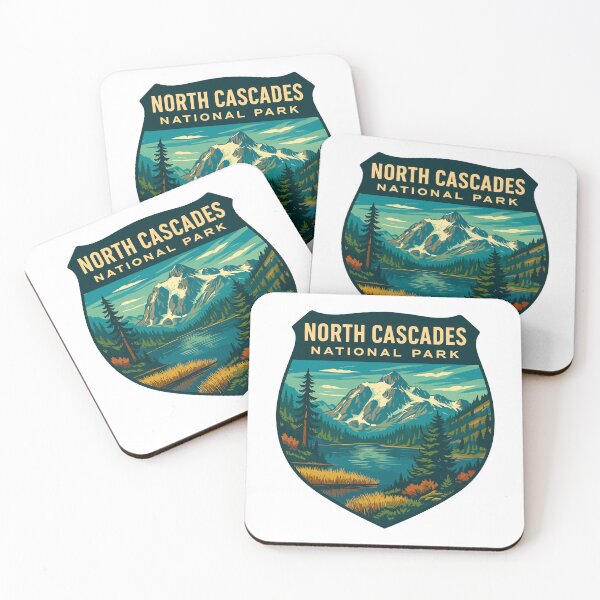 Item preview, North Cascades National Park Retro Sticker designed and sold by Ismeal Von.