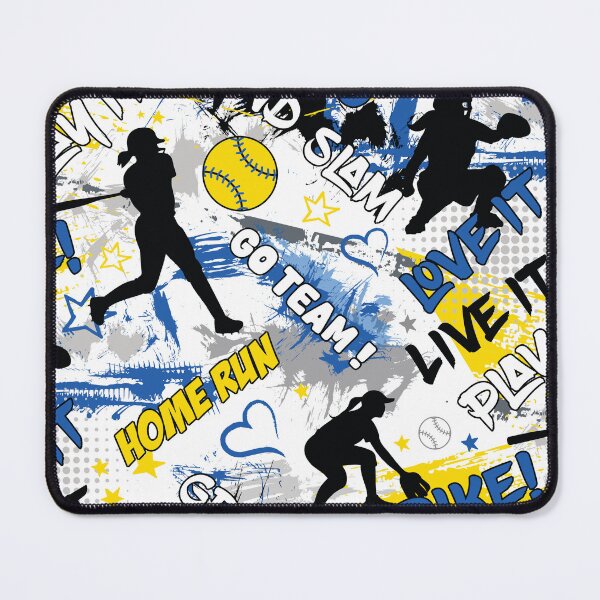 Item preview, Softball Sport Grunge Blue designed and sold by VintageStyle.