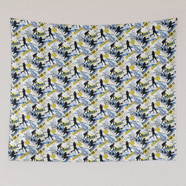 Item preview, Softball Sport Grunge Blue designed and sold by VintageStyle.