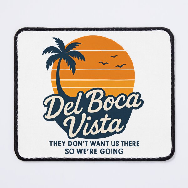 Item preview, Del Boca Vista Retirement Condominium Florida Retro Sunset Coconut Trees Vintage Humor Seinfeld Tv Show designed and sold by HumansStuck12.