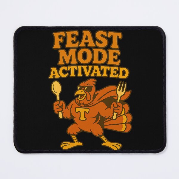 Item preview, Feast Mode Activated – Retro Superhero Turkey Thanksgiving Design designed and sold by ArcadiaSilence.