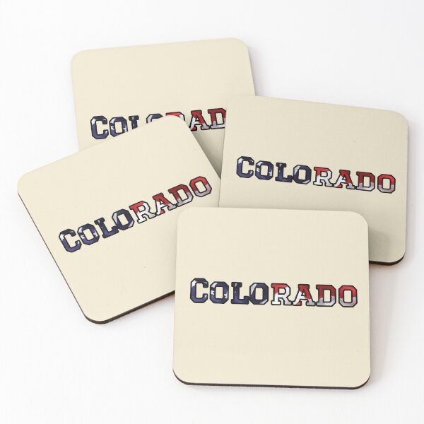 Item preview, Colorado USA Flag Typography – Patriotic Stars and Stripes American Pride Design designed and sold by Long Family Gifts.
