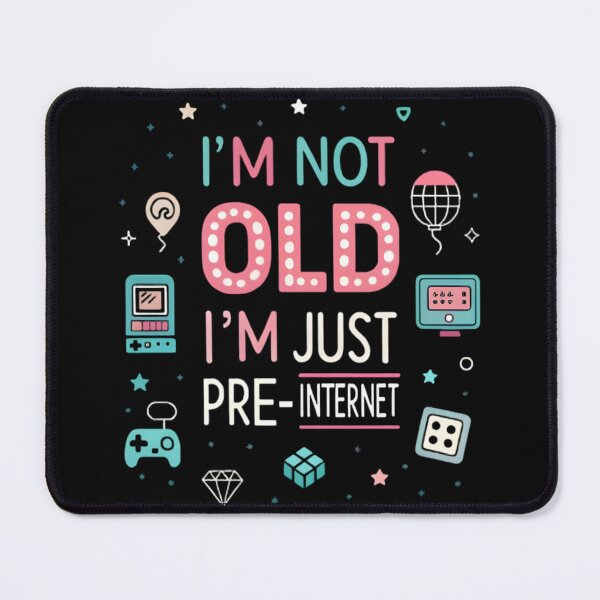 Item preview, I’m Not Old, I’m Just Pre-Internet – Retro Pixel Nostalgia T-Shirt designed and sold by SaicoGN.