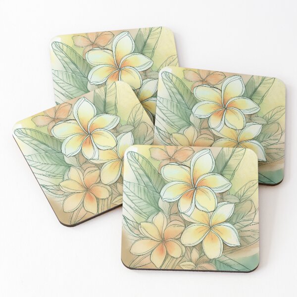 Item preview, Plumeria of Hawaii Illustration designed and sold by J Marielle Designs.