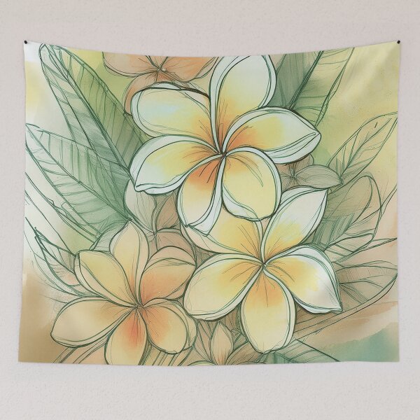 Item preview, Plumeria of Hawaii Illustration designed and sold by J Marielle Designs.