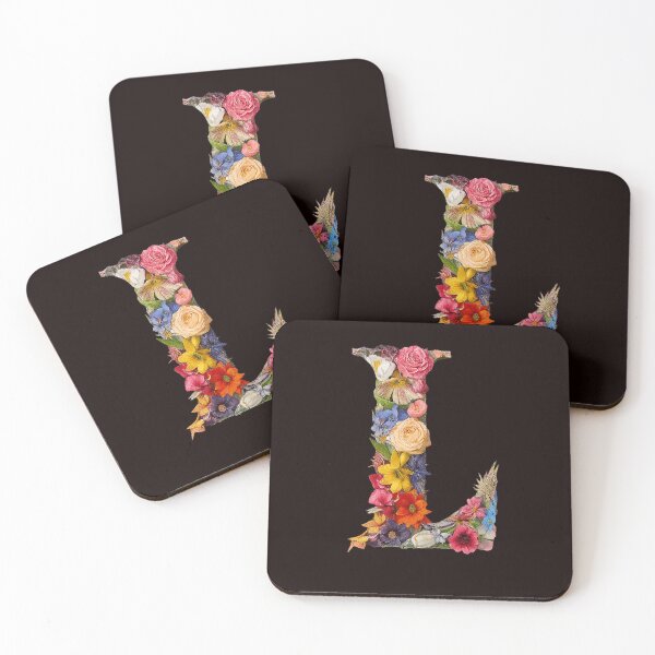 Item preview, Floral Letter L – Vibrant Botanical Monogram Art designed and sold by Mirkoniart.