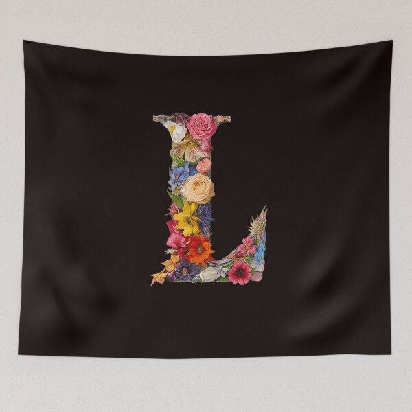 Item preview, Floral Letter L – Vibrant Botanical Monogram Art designed and sold by Mirkoniart.
