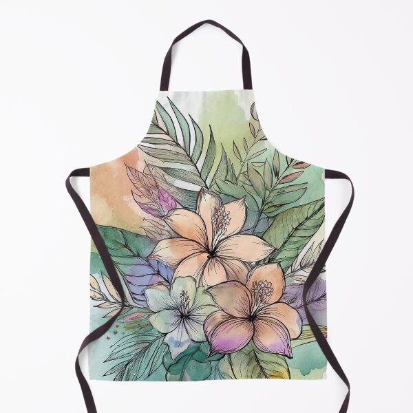 Item preview, Tropical Florals and Leaves Illustration designed and sold by J Marielle Designs.