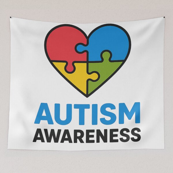 Item preview, Autism Awareness Heart Puzzle Design – Support Neurodiversity designed and sold by techtrinket.