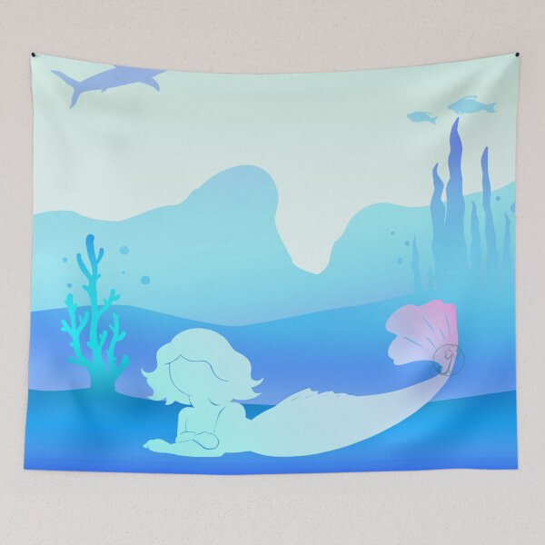 Item preview, My little world - mermaid underwater scape designed and sold by Juditangelo.