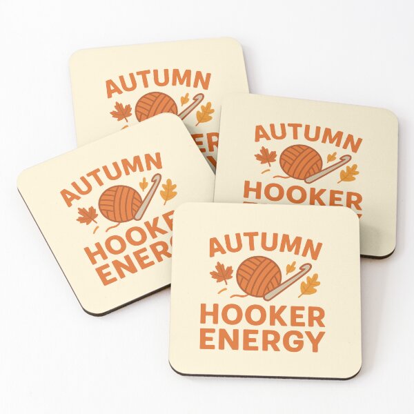 Item preview, Autumn Hooker Energy Cozy Fall Funny Crochet  designed and sold by StrictlyPride.